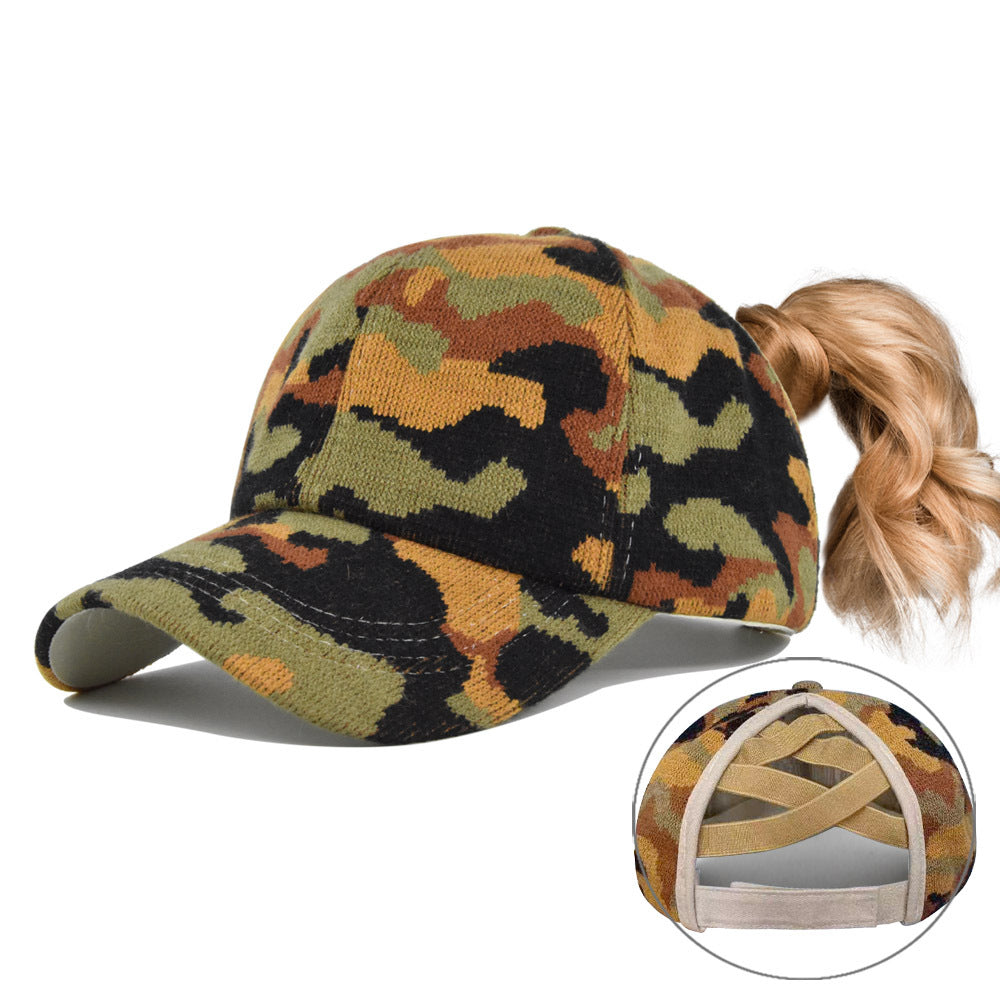 Wholesale Cotton Winter Ponytail Knitted Hat